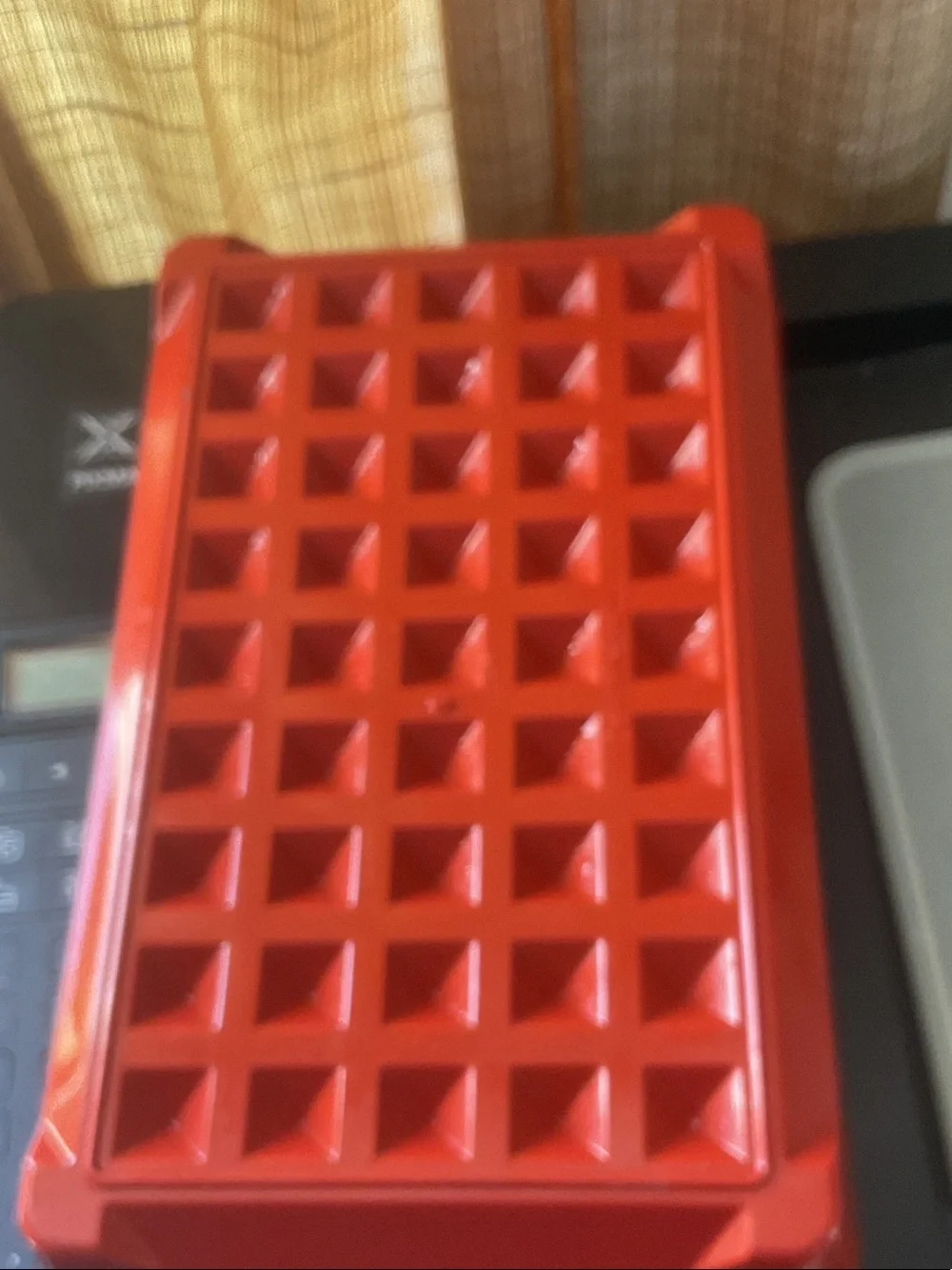 Tupperware bacon or hot dog keeper